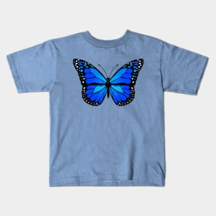 Blue butterfly Kids T-Shirt